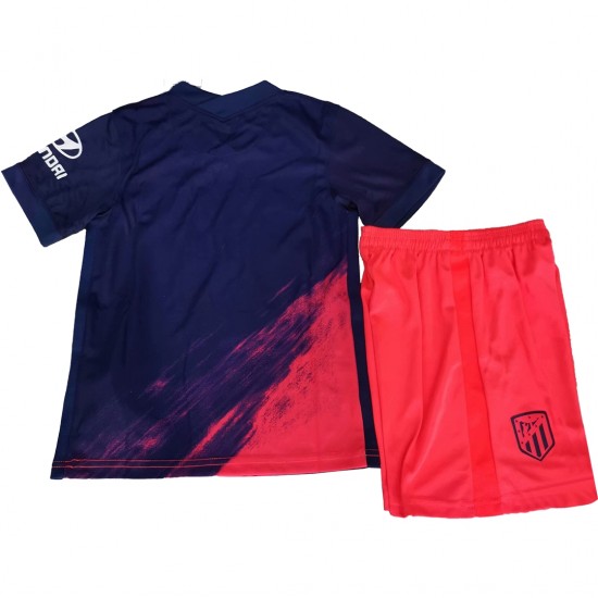 Camisola Atlético Madrid Criança Equipamento Segundo 2021-2022 Manga Curta
